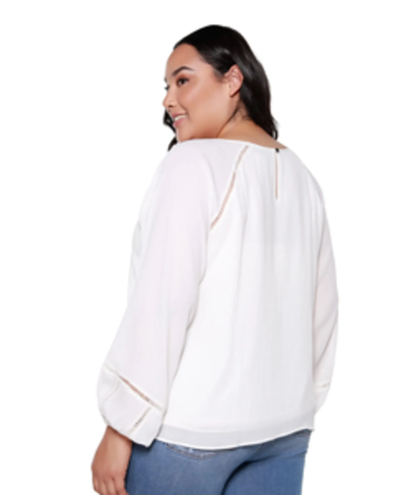 Addison Round Neck Top | WHITE