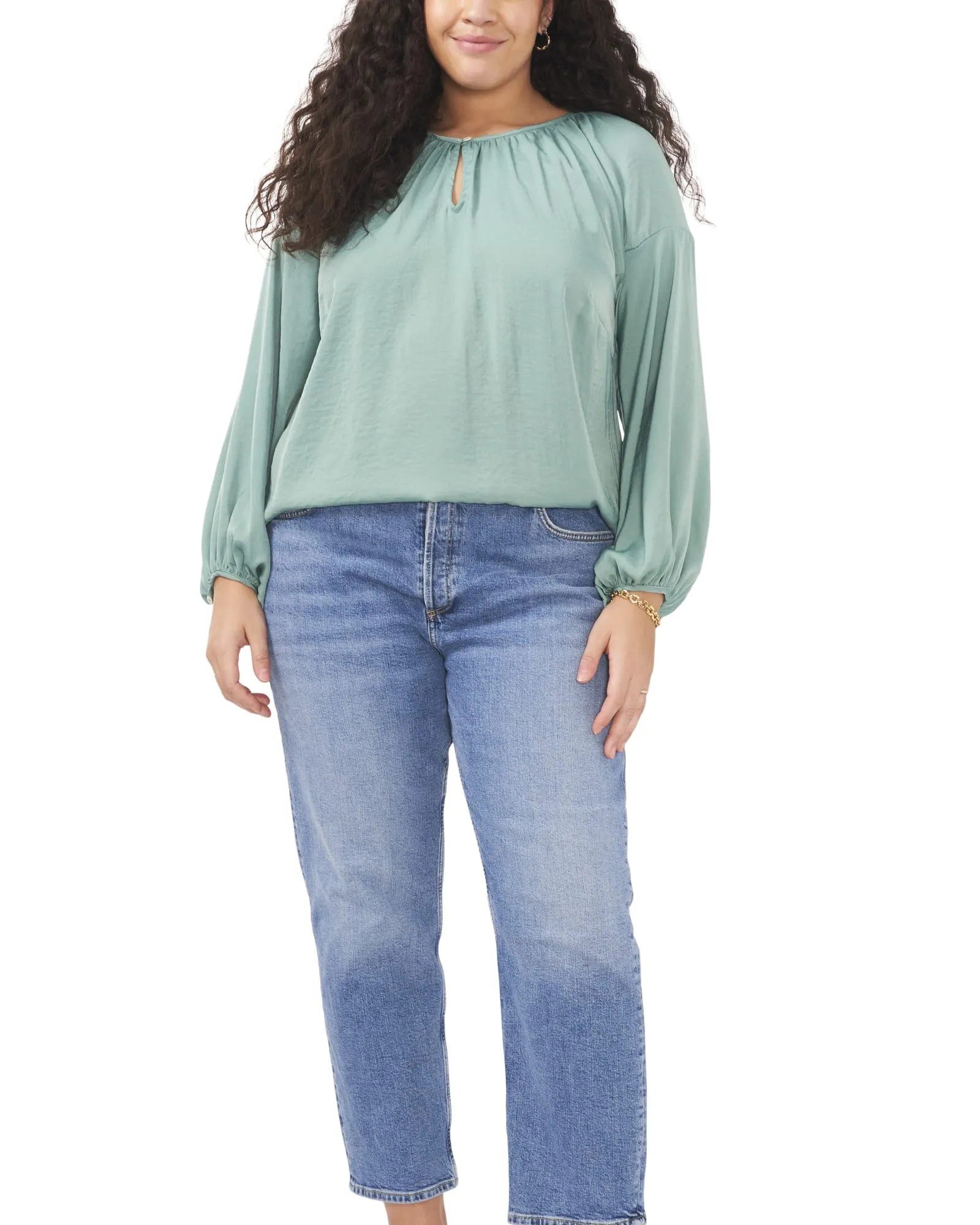 Aria Peasant Blouse | TEAL LAKE