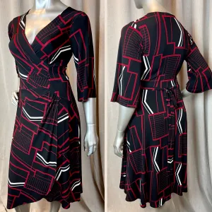 AURORA FAUX WRAP DRESS | prints