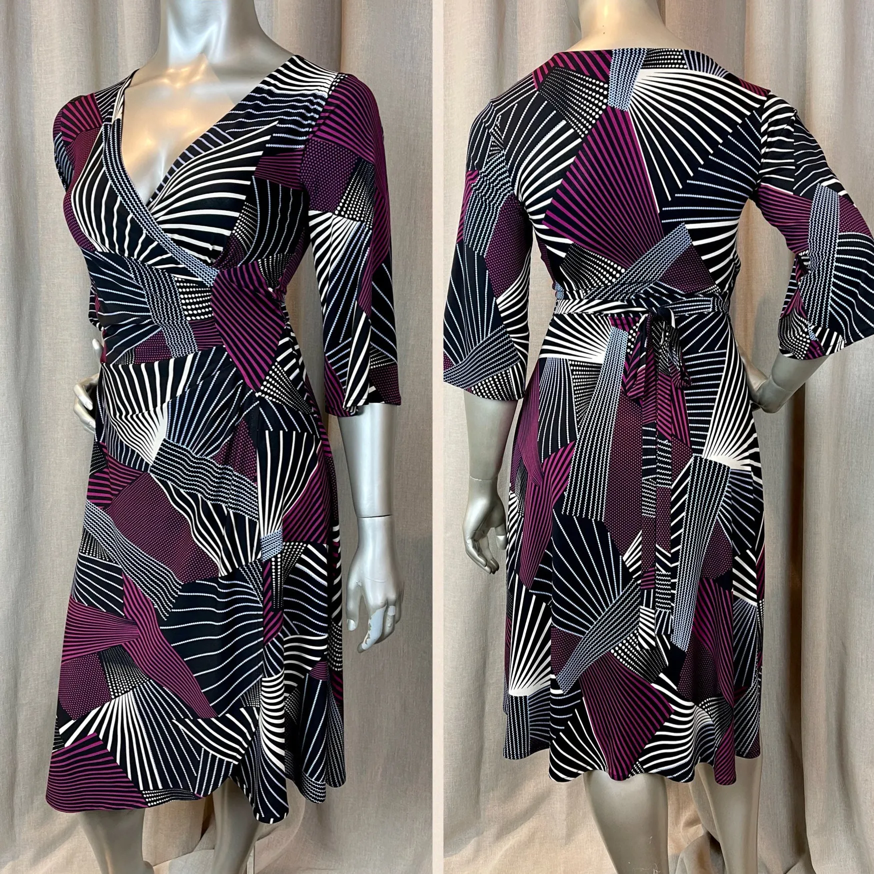 AURORA FAUX WRAP DRESS | prints