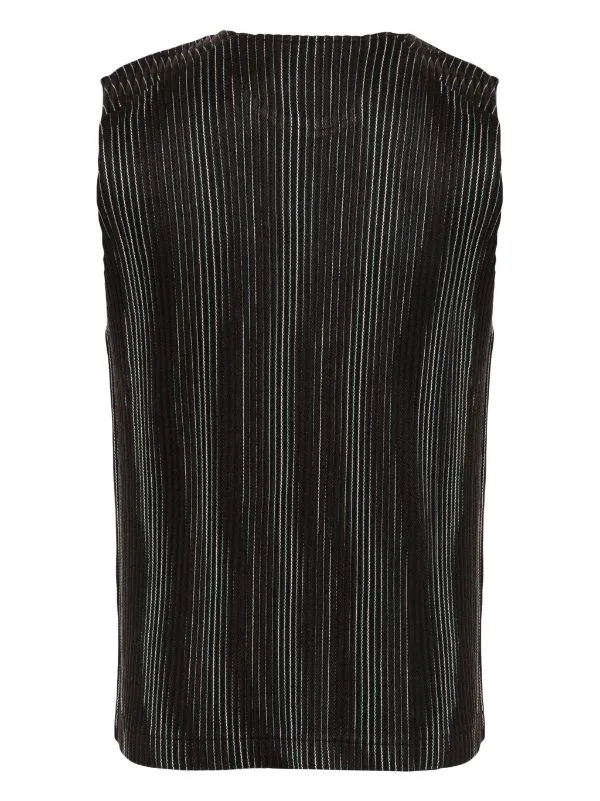 AW23 Pleated Vest - Brown