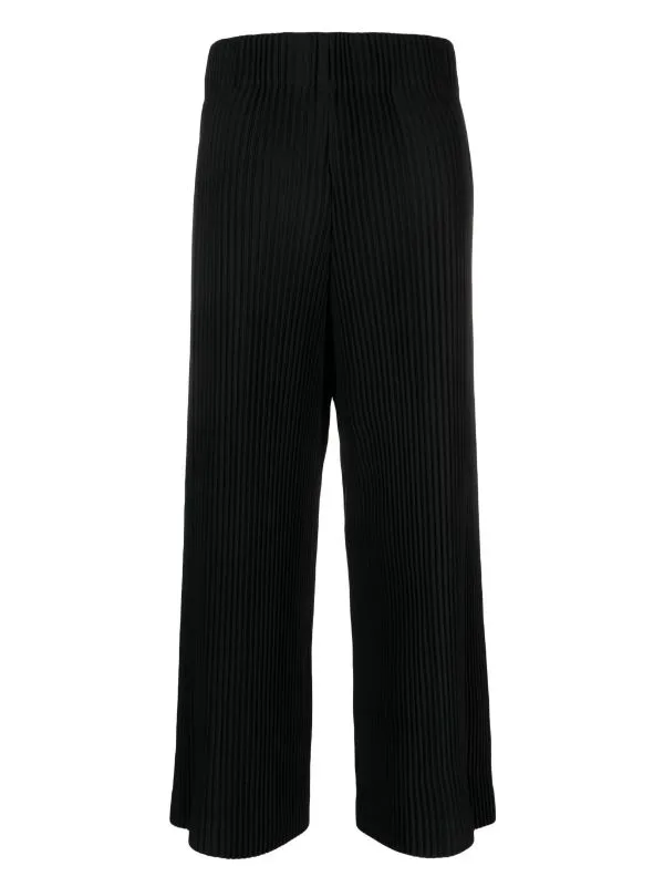 AW23 Wide Pleated Pants - Black