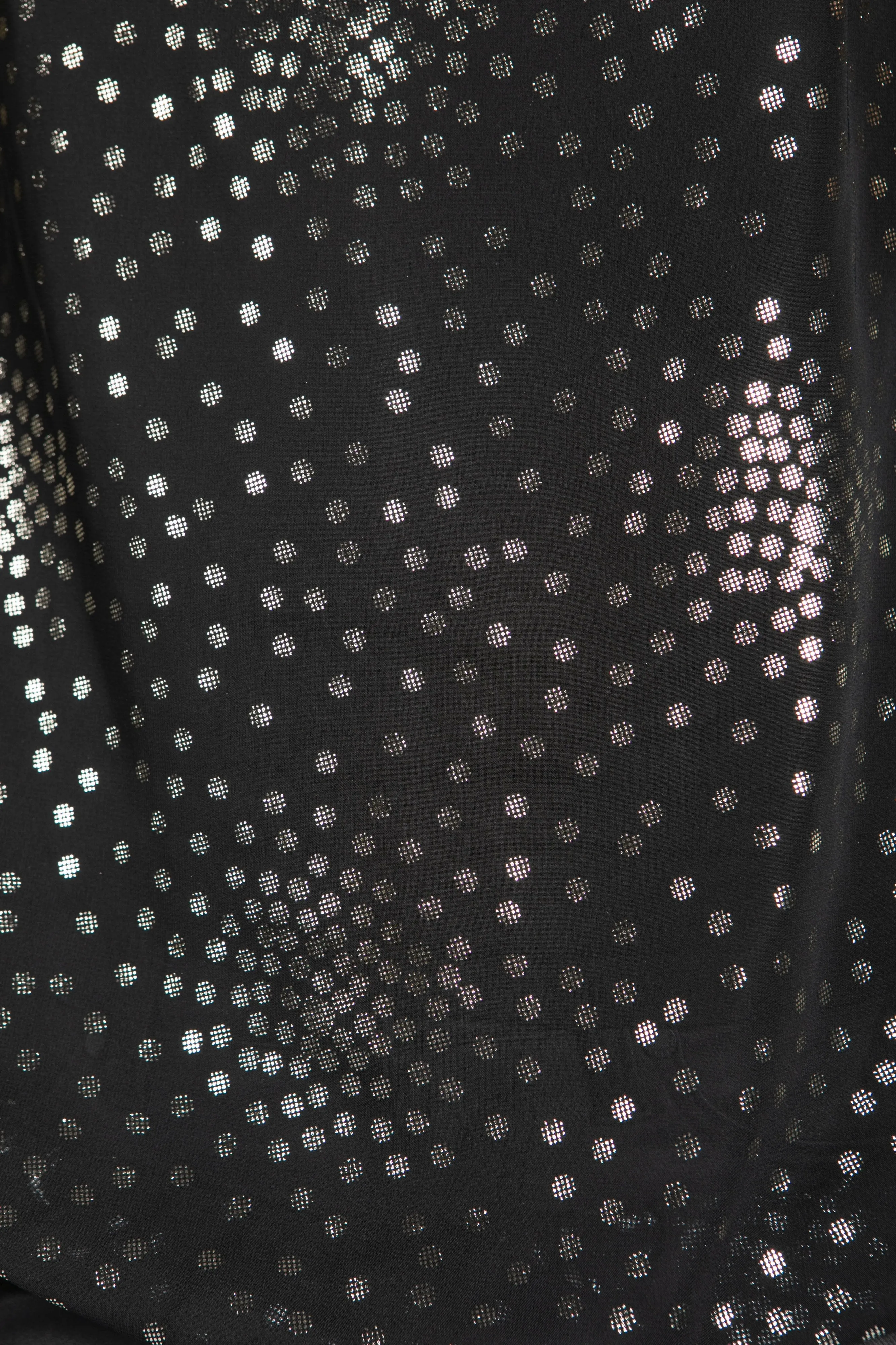 Black and Gold Sheer Dot Top