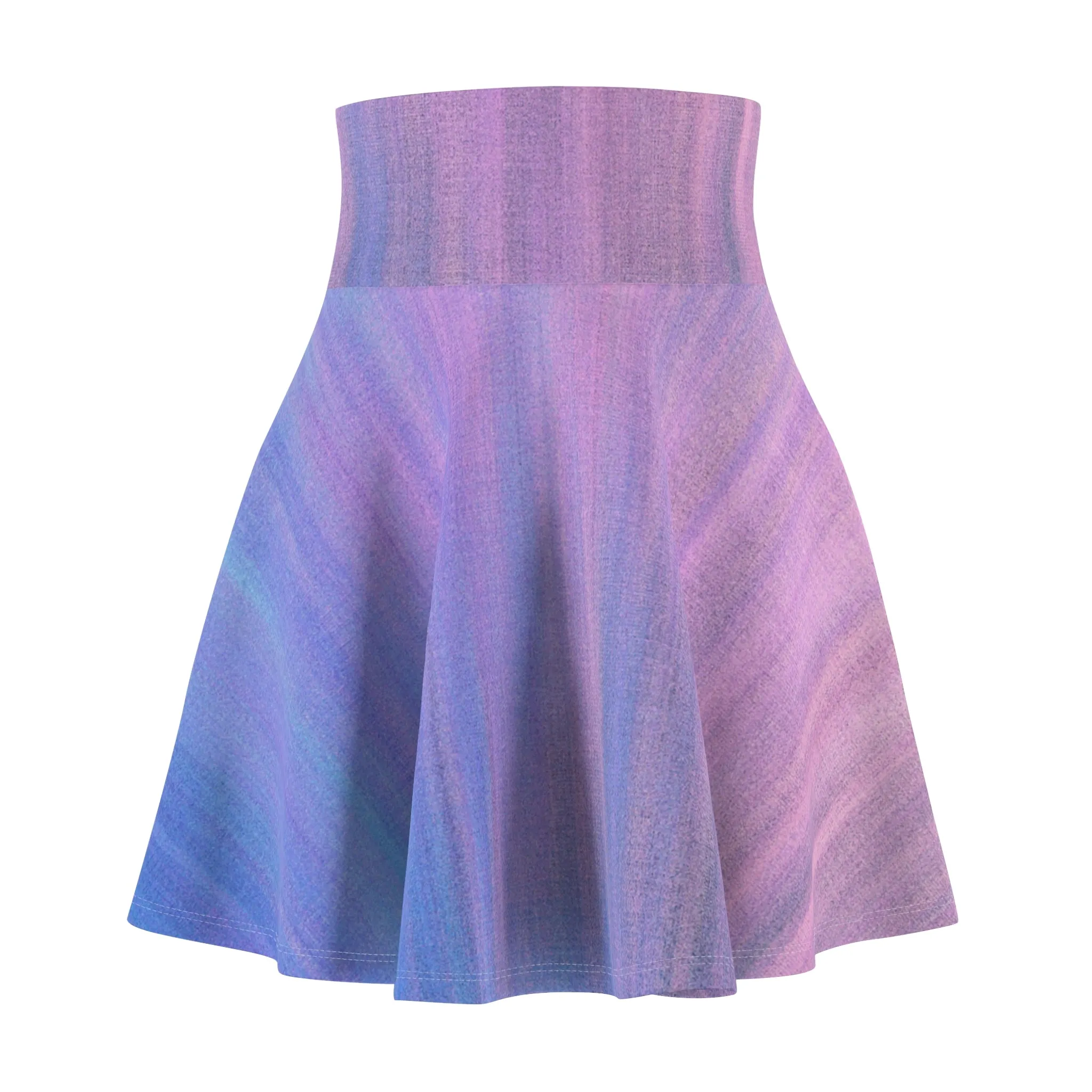 Blue & Purple Metalic - Inovax Woman's Skater Skirt