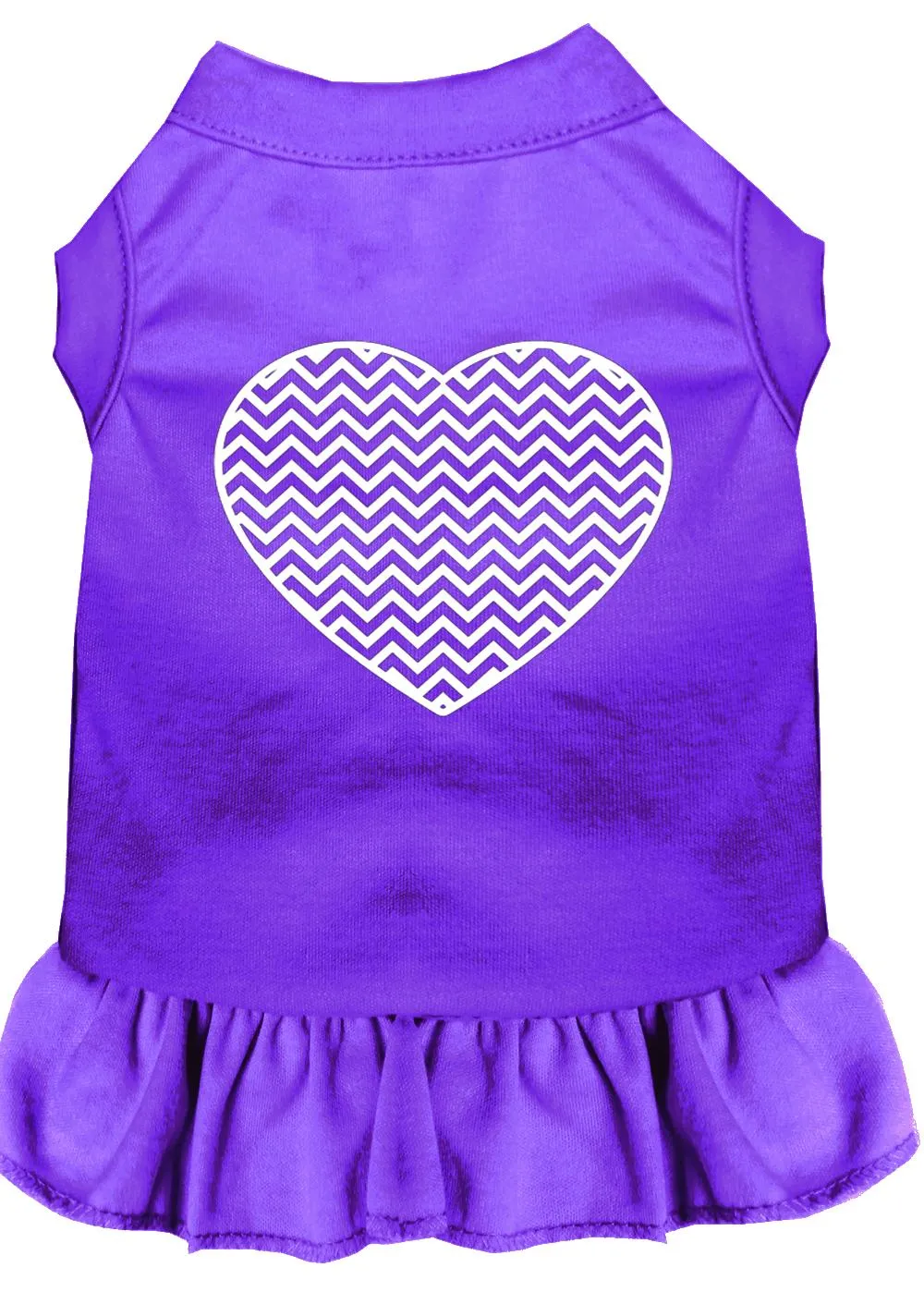 Chevron Heart Screen Print Dress Purple 4x (22)