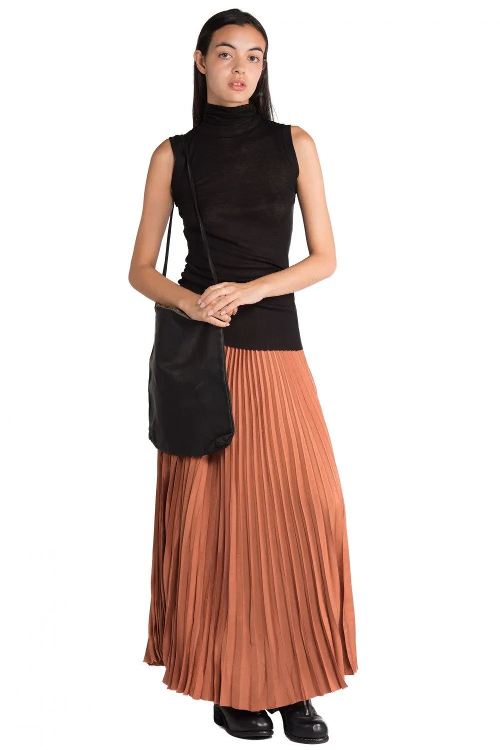 Cinnamon Pleats Skirt