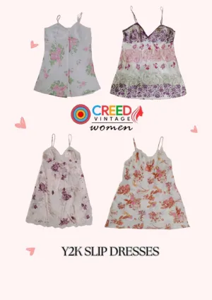 CR2805 Y2K Slip Dresses - 12 Pcs