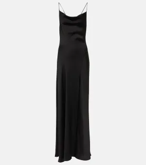 Finley Simkhai satin dress, black