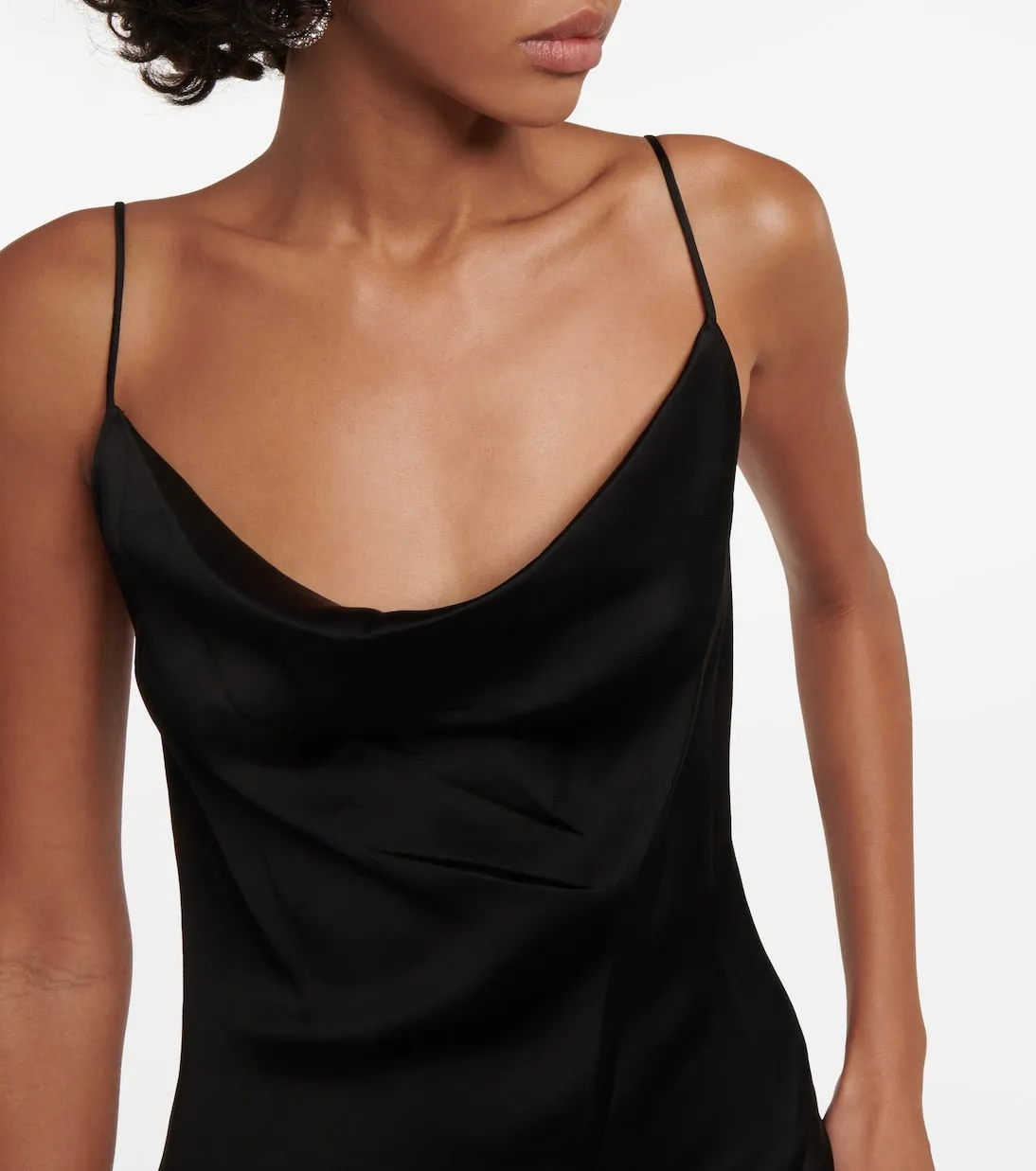 Finley Simkhai satin dress, black