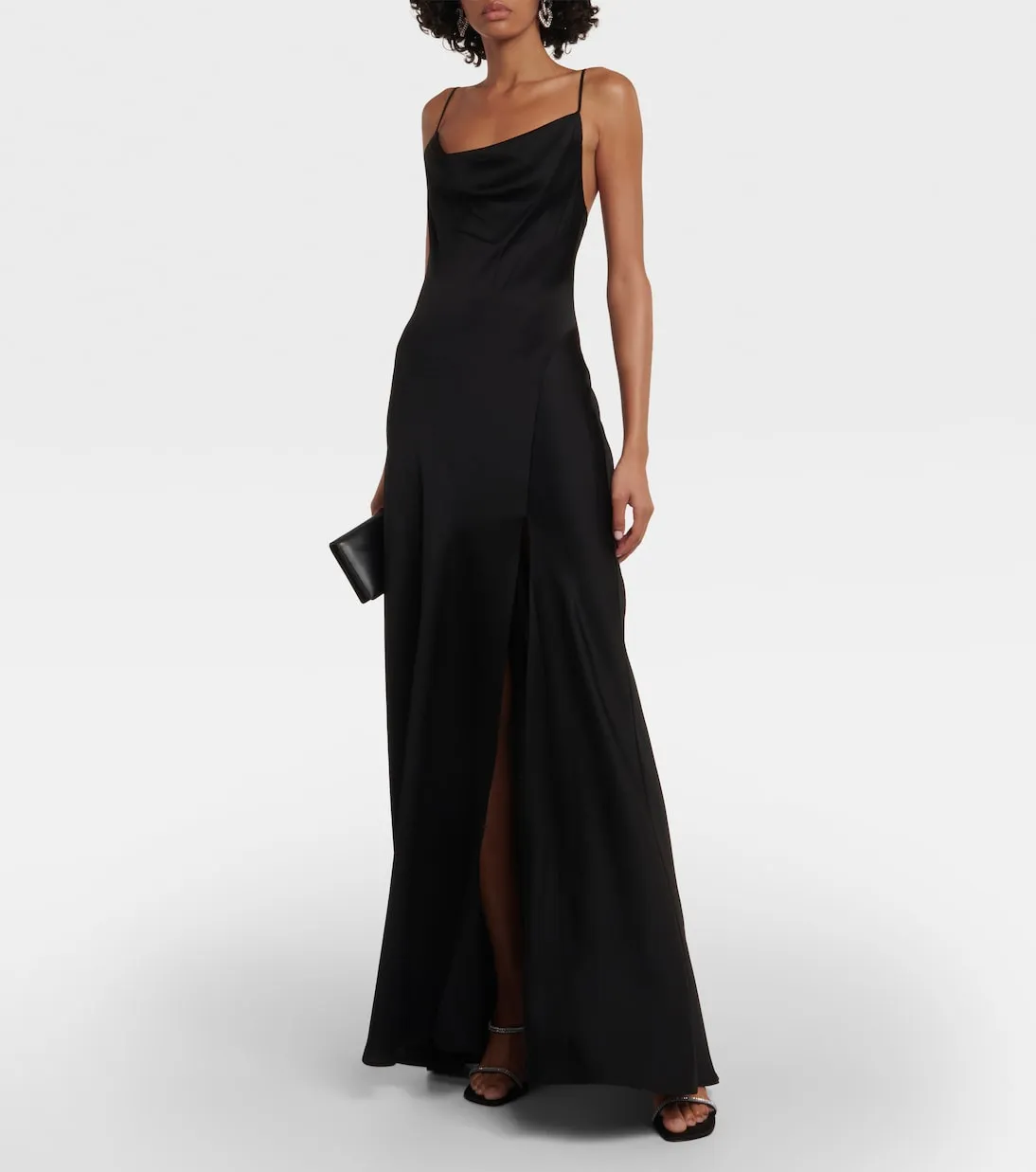 Finley Simkhai satin dress, black