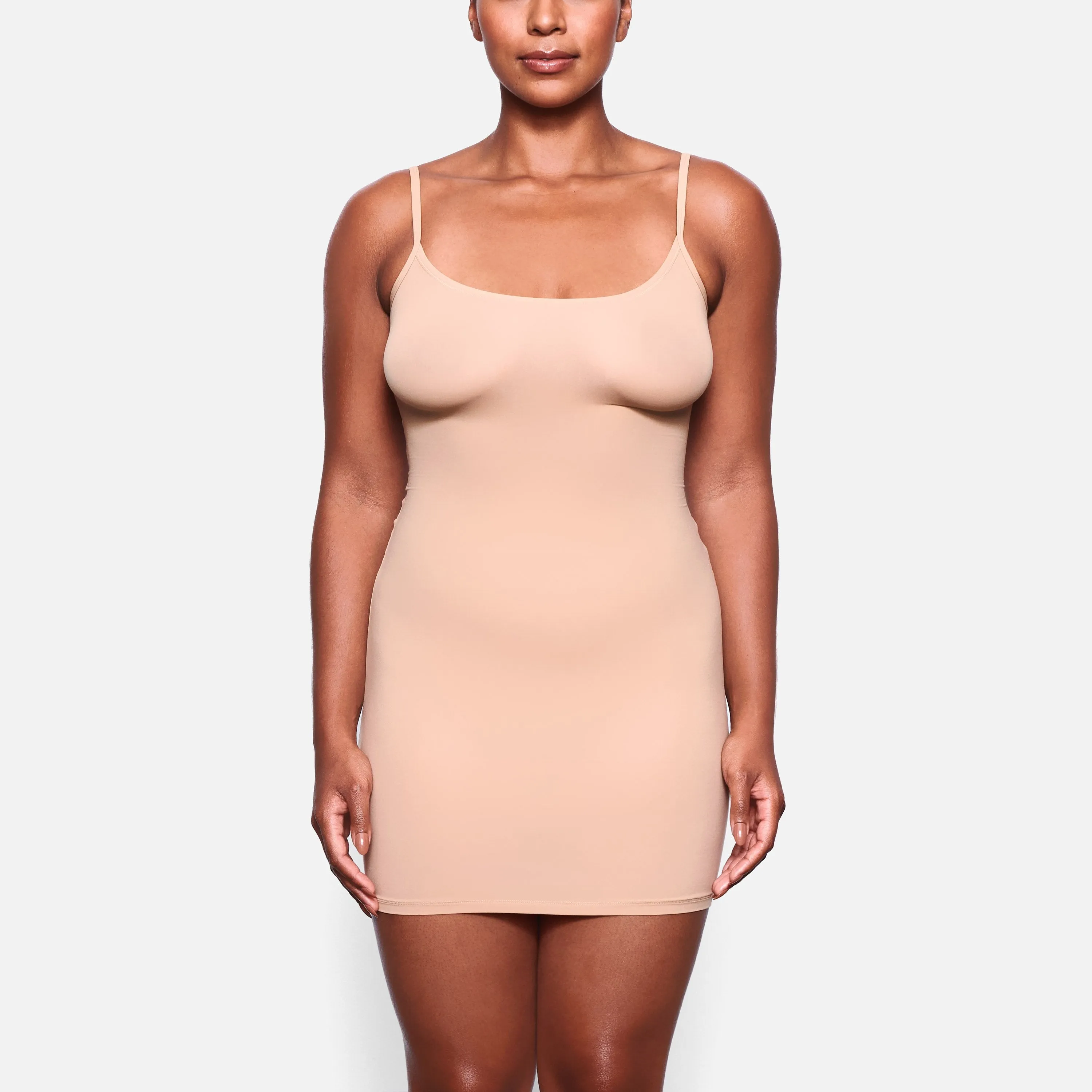 FITS EVERYBODY SLIP DRESS | OCHRE