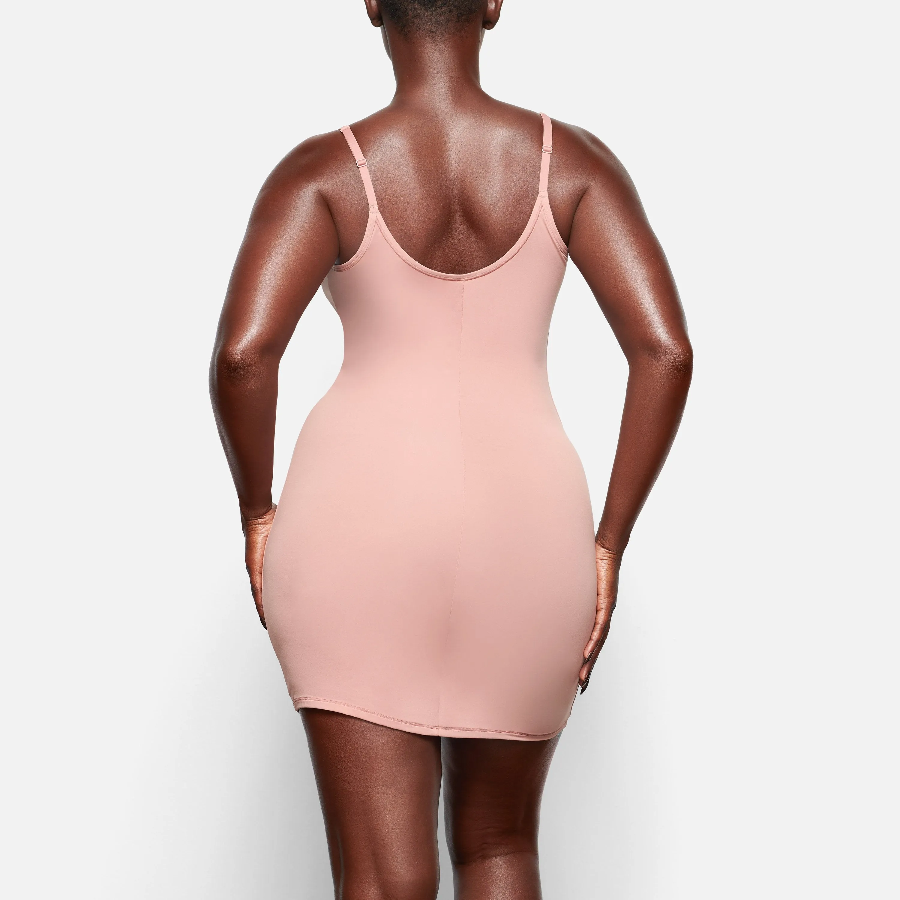 FITS EVERYBODY SLIP DRESS | ROSE CLAY