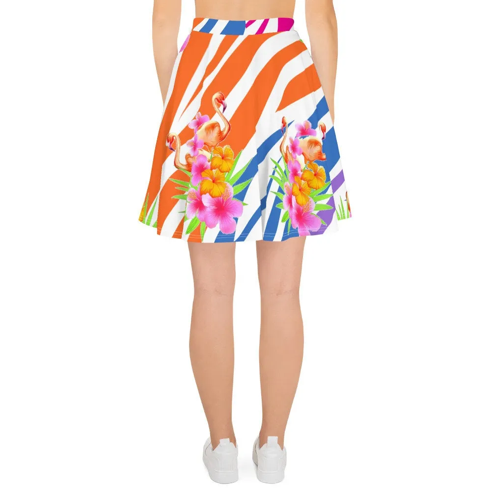 FLAMINGO FIESTA SKATER SKIRT