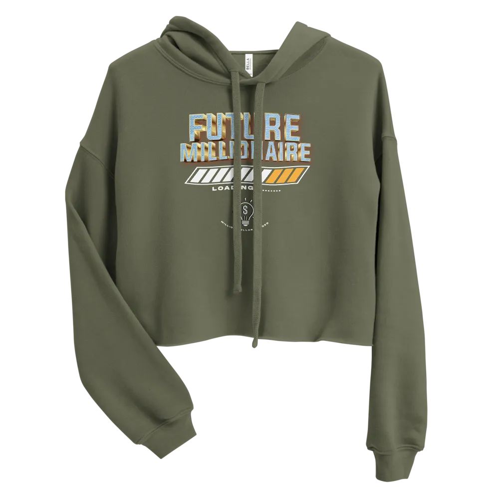 Future Millionaire Crop Hoodie