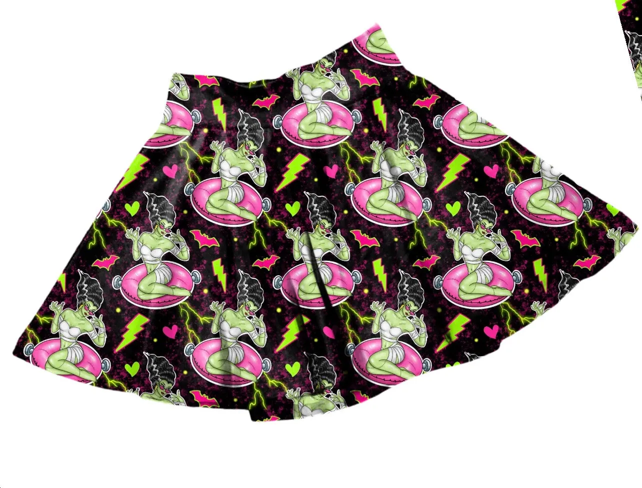 Hot Ghoul Bride Skater Skirt