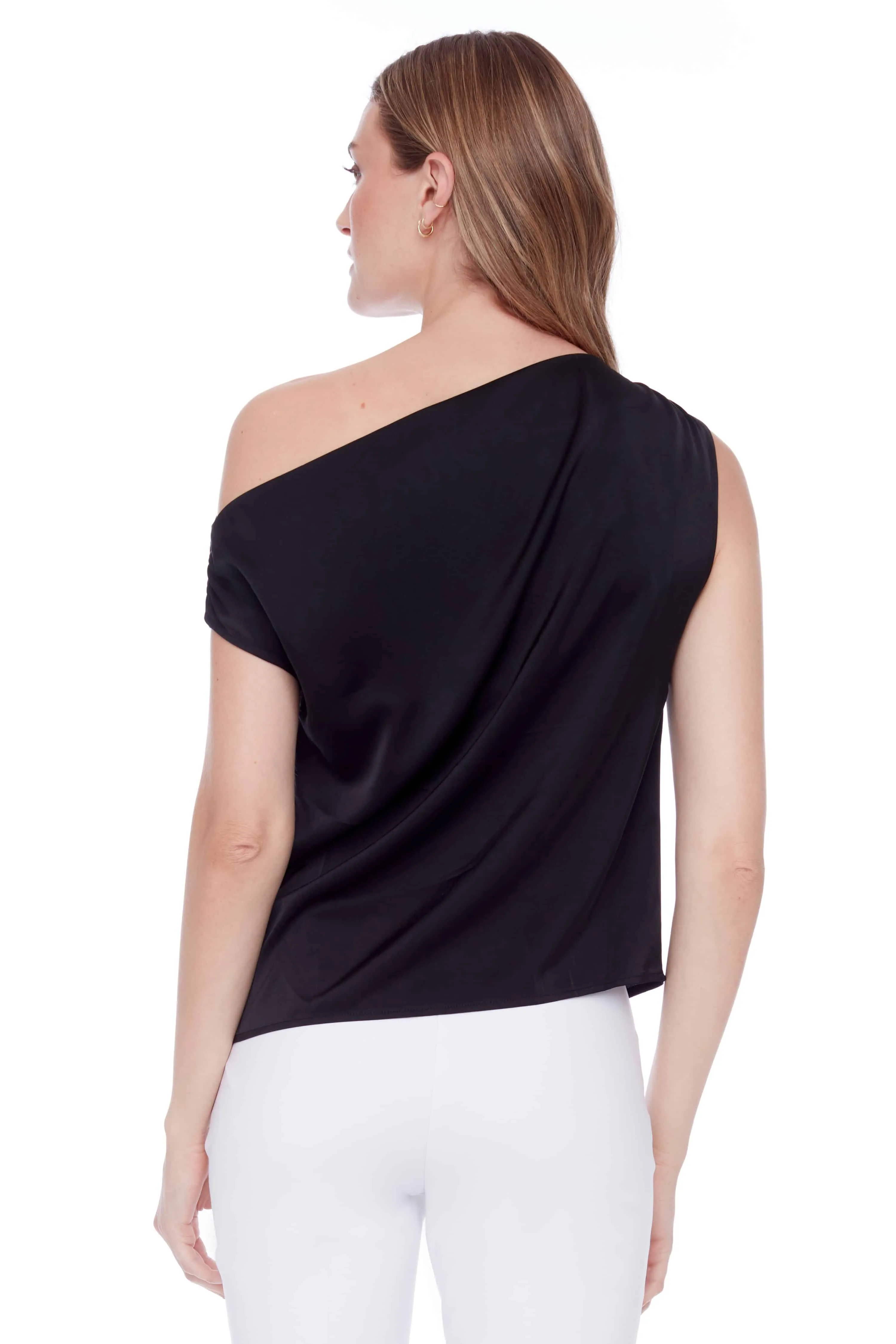 ILTM Lily Satin Asymmetrical Top