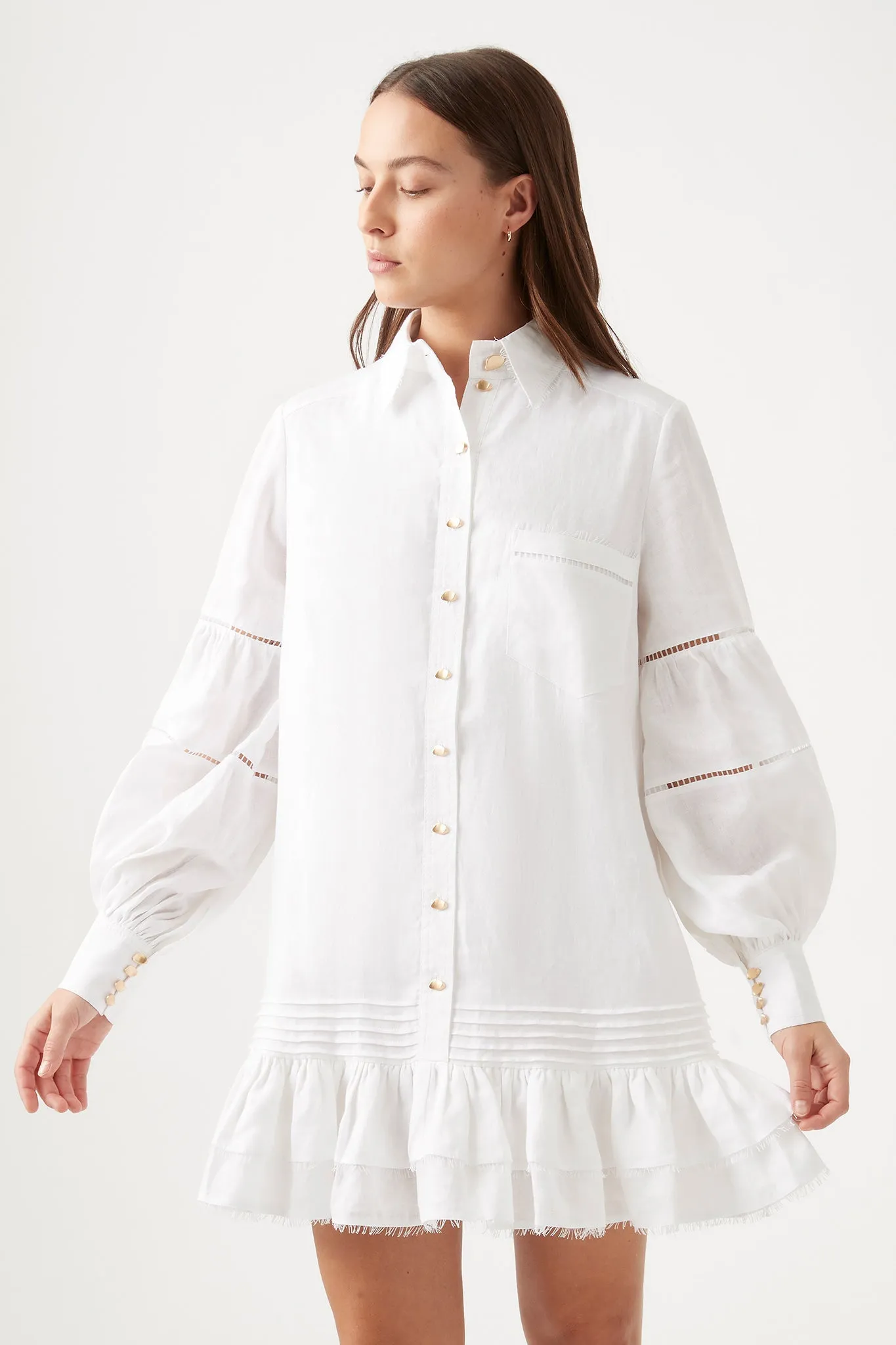 Lotus Shirt Mini Dress