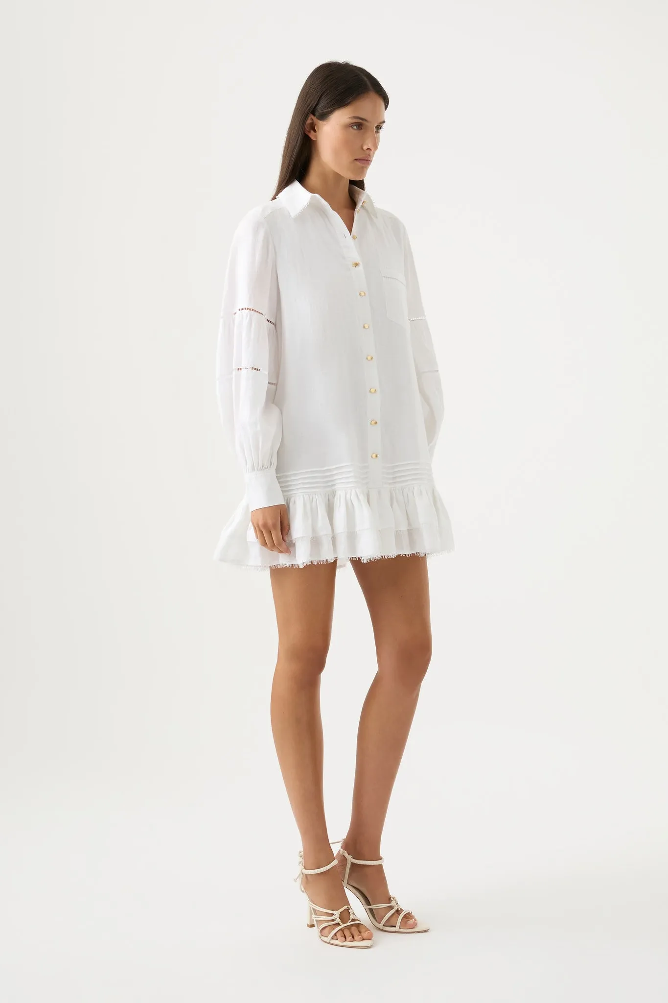 Lotus Shirt Mini Dress