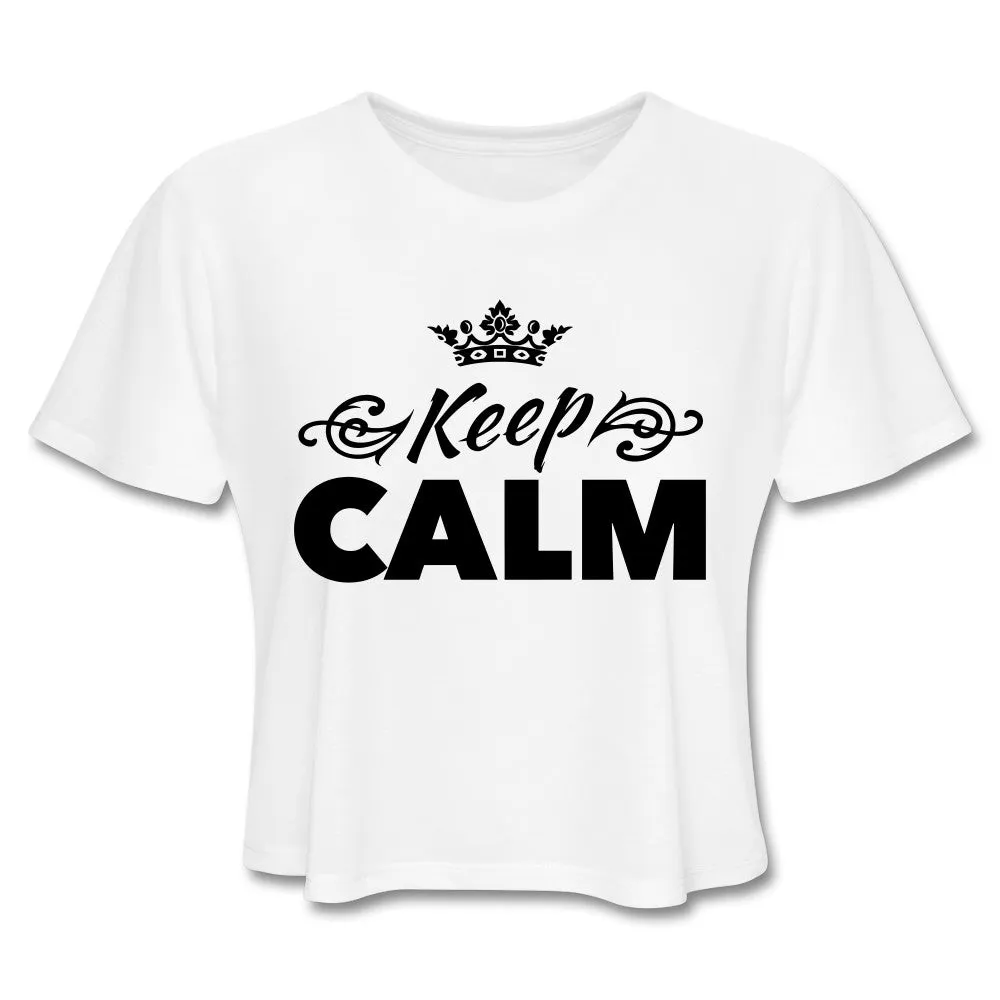 Original Keep Calm Crop Top