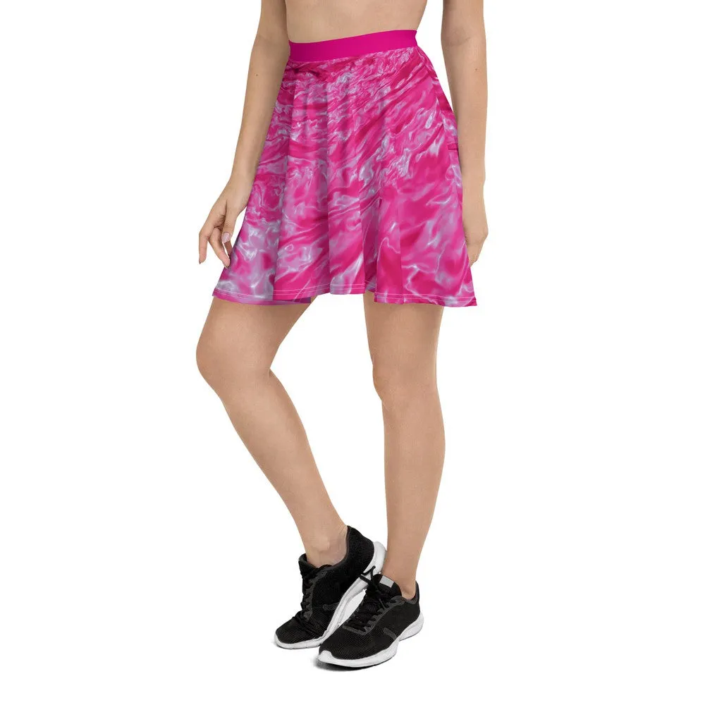 Pink Astrophysics Skater Skirt