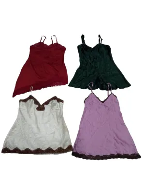 Plain Silk Slip Dresses - 10 pcs - 7/6/2024