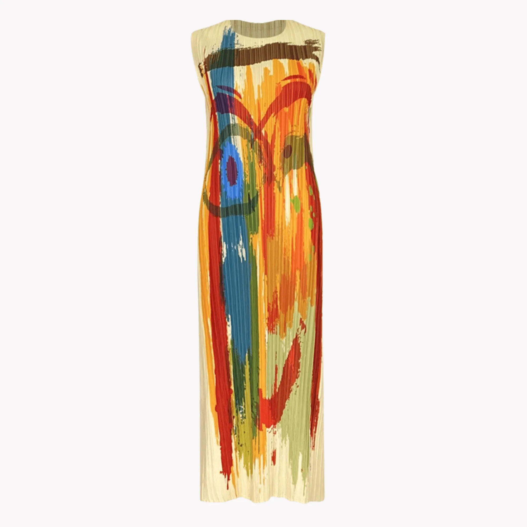 Pre Order:  Funny Face Abstract Dress - @_oohlalaland