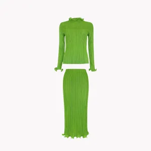 Pre Order:  Green Pleated Pencil Set