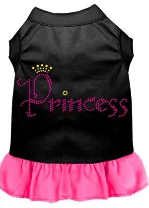 Princess Rhinestone Dress Black With Bright Pink Xxxl (20)