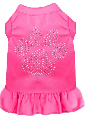 Rhinestone Clear Paw Dress Bright Pink Xxxl (20)