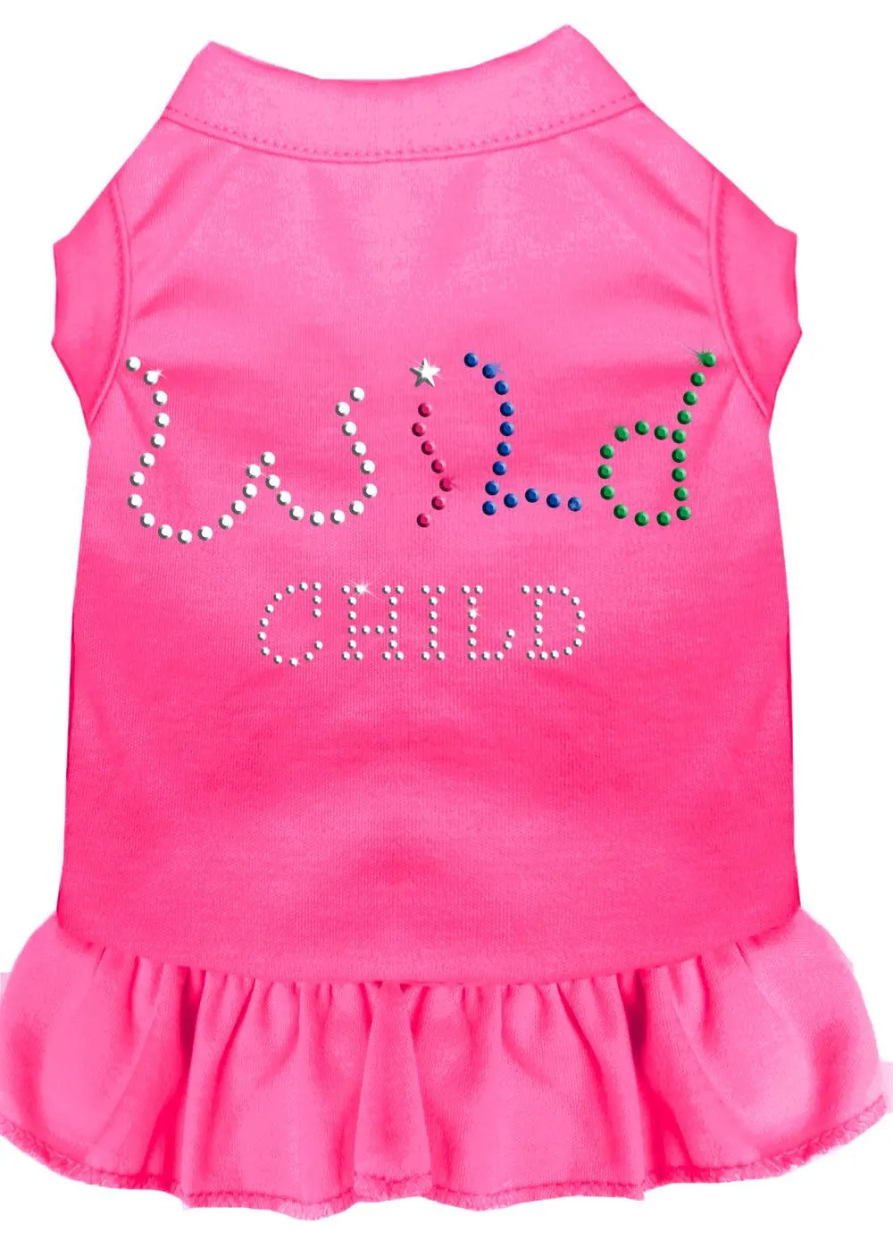 Rhinestone Wild Child Dress Bright Pink Sm (10)