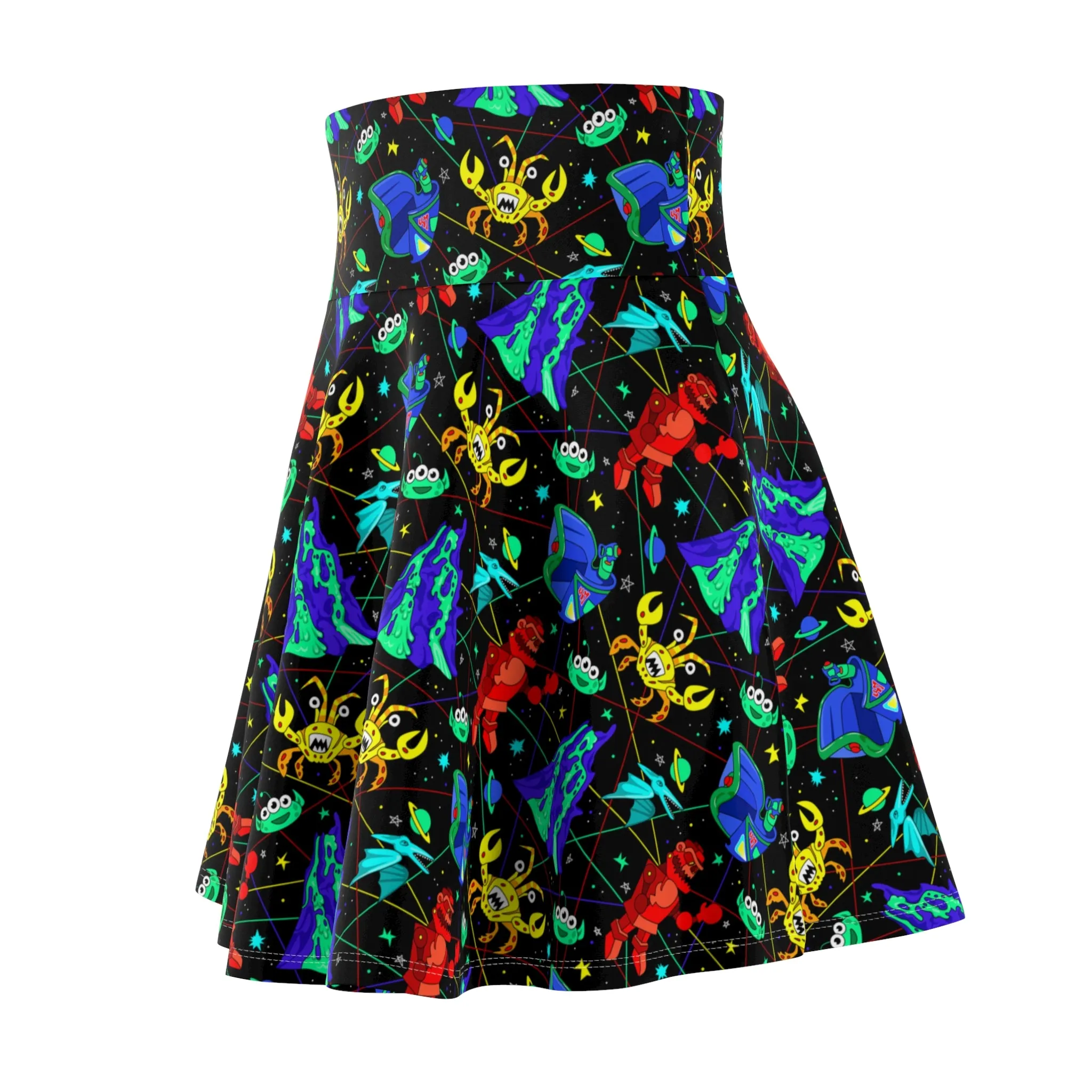 Space Ranger Spin Women's Skater Skirt