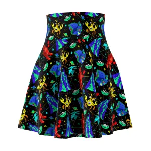 Space Ranger Spin Women's Skater Skirt