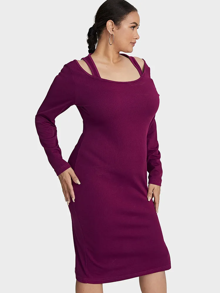 Split Bodycon Sweater Dresses