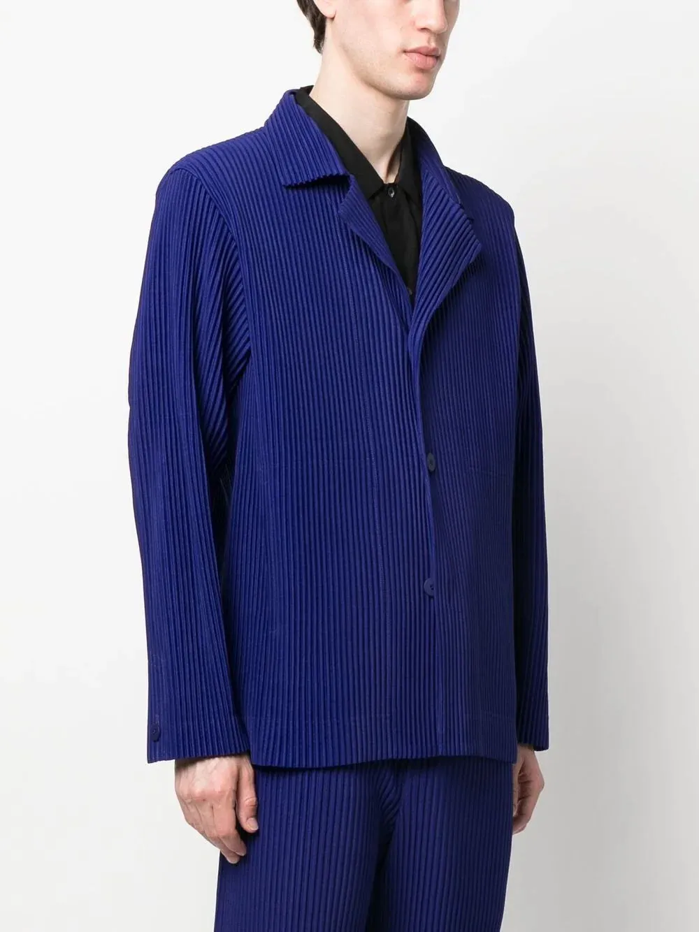 SS23 Pleated Jacket - Deep Sea Blue