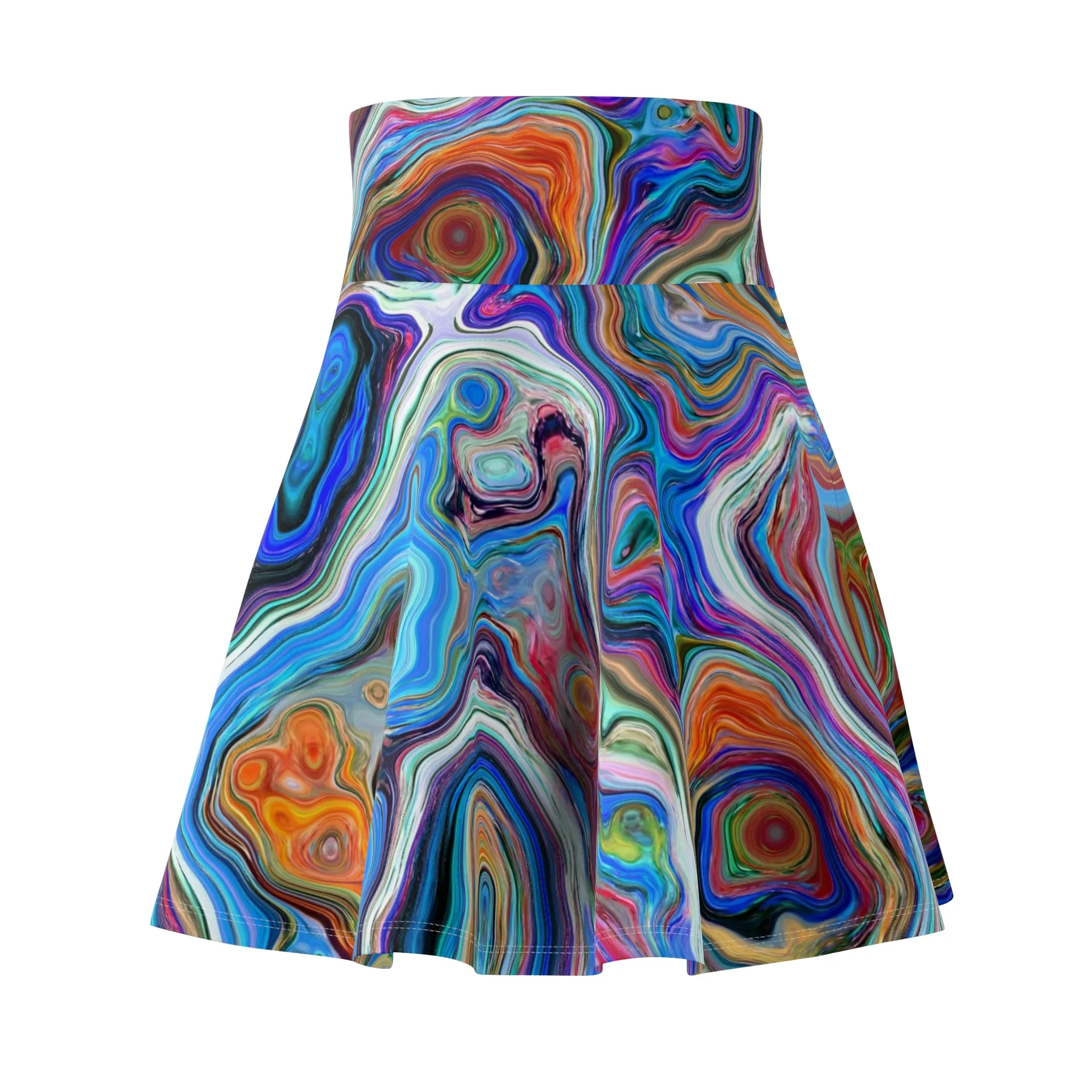 Trippy Liquid - Inovax Woman's Skater Skirt