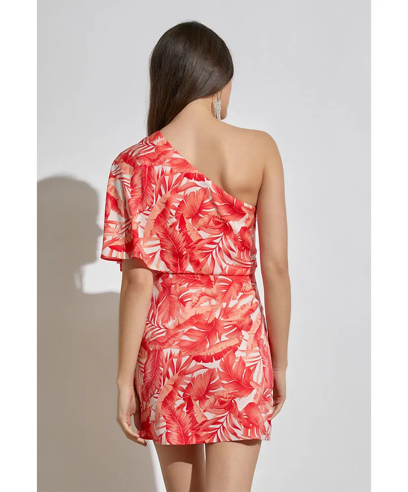 Tropical Fling Off The Shoulder Dress