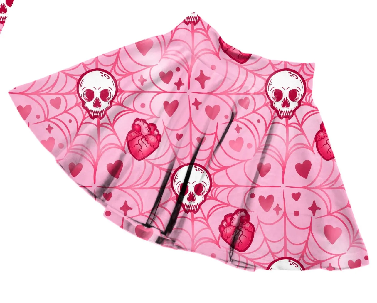 VALLOWEEN Pink Skater Skirt