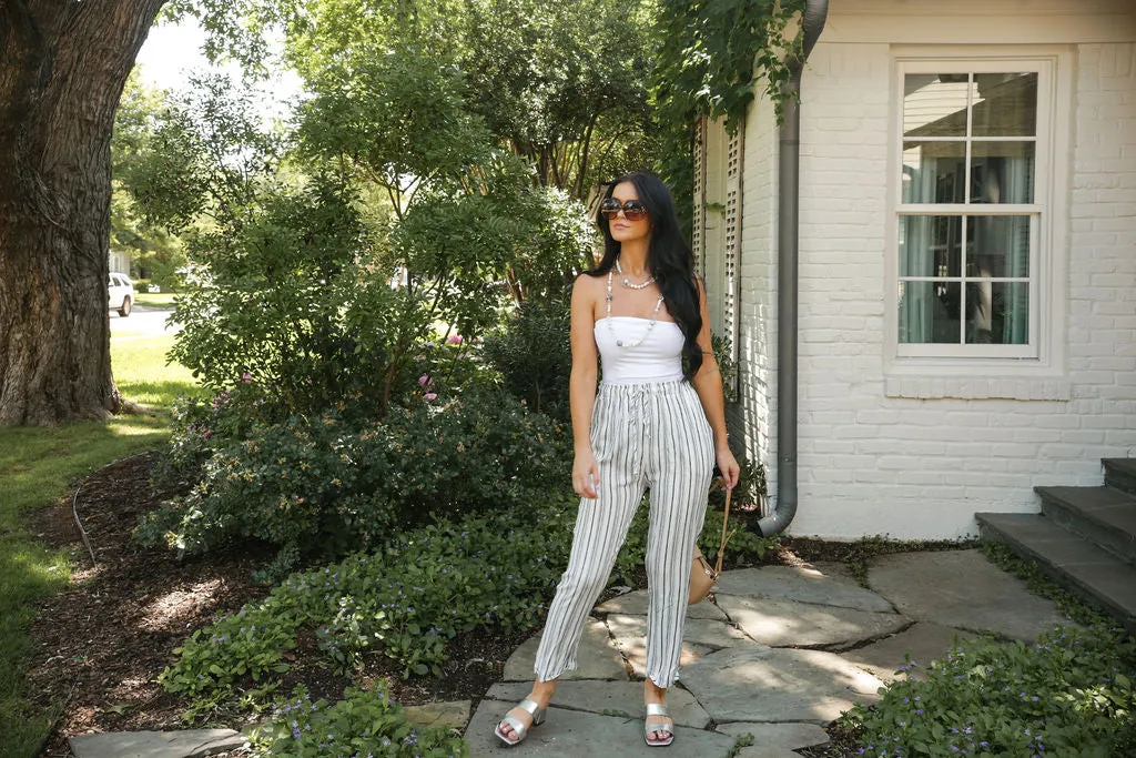 White Tube Top Bodysuit