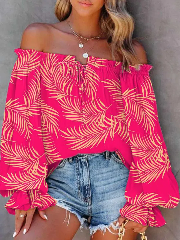 Women's Tie Dye Off The Shoulder Top