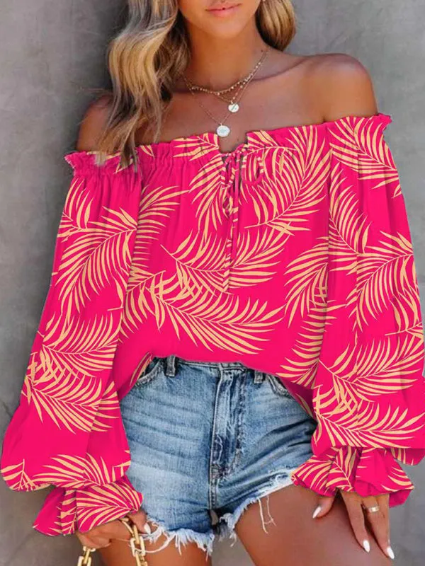 Women's Tie Dye Off The Shoulder Top