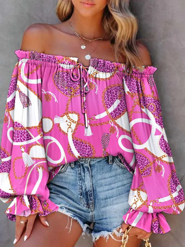 Women's Tie Dye Off The Shoulder Top