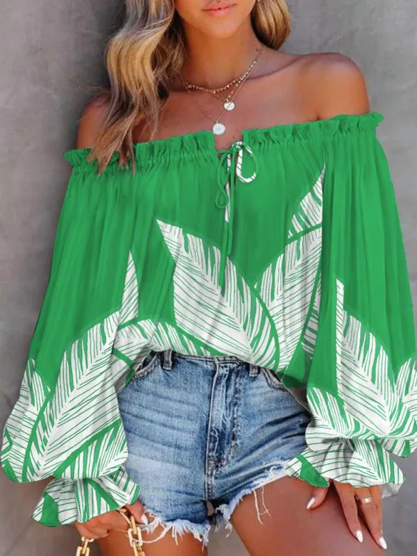 Women's Tie Dye Off The Shoulder Top