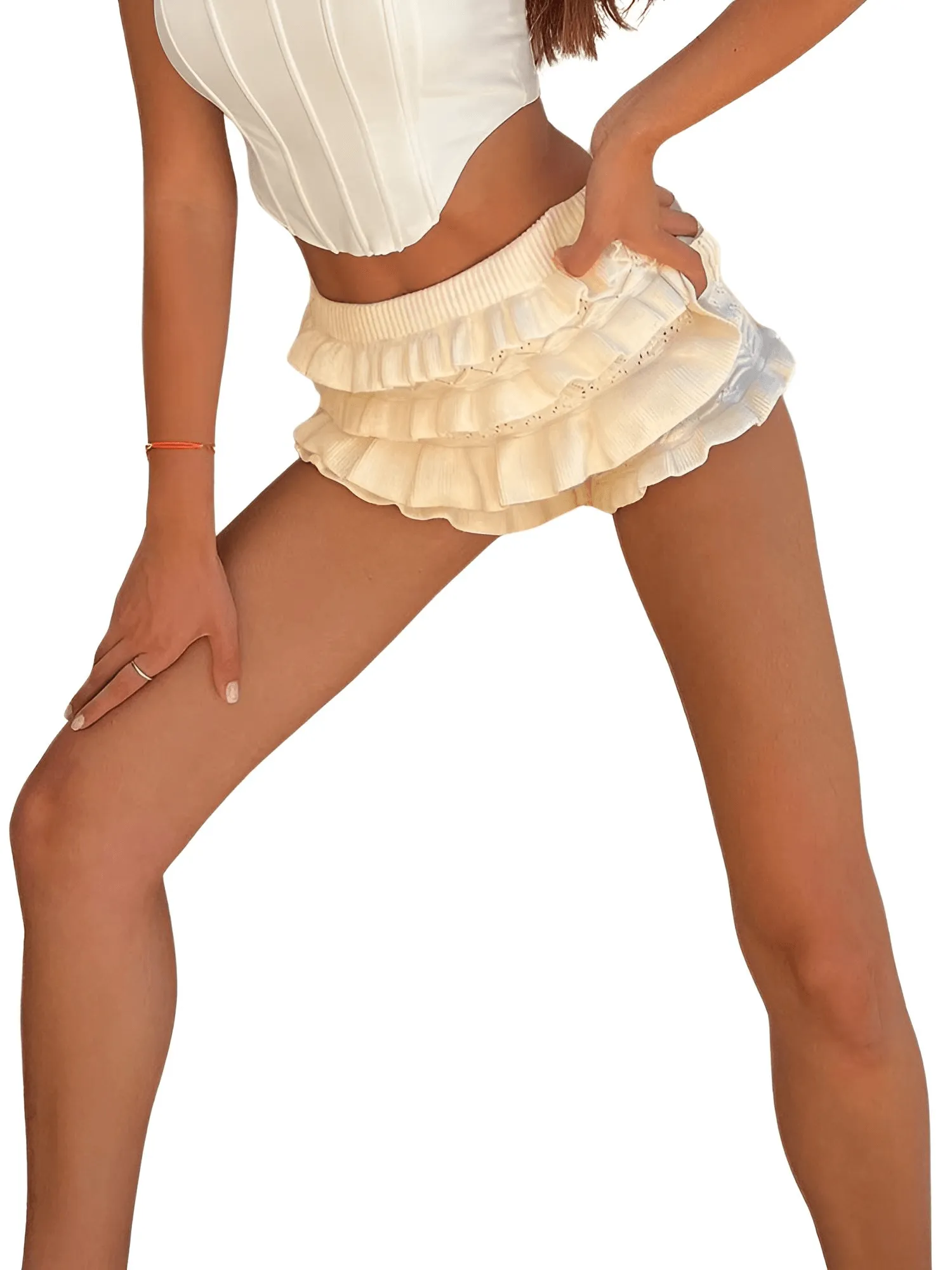 Women's Trendy Layered Ruffle Skirt Shorts